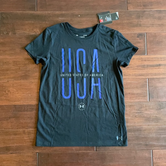 NWT Under Armour Freedom USA Women’s T-Shirt - Picture 1 of 5